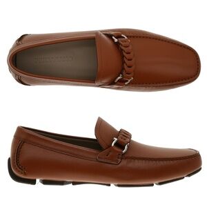 Salvatore Ferragamo Stuart 3 Brown Leather Size 11 US New